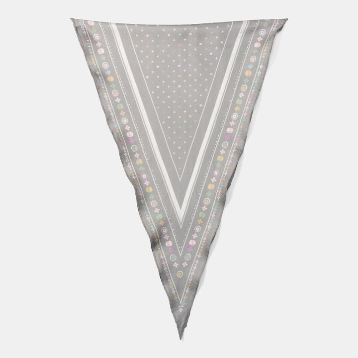 Coach Floral Silk Diamond Scarf