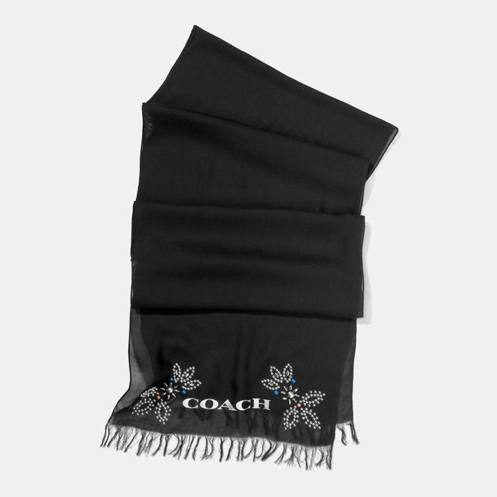 Coach Western Rivets Oblong Scarf
