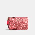Coach Small Wristlet With Love Leaf Print