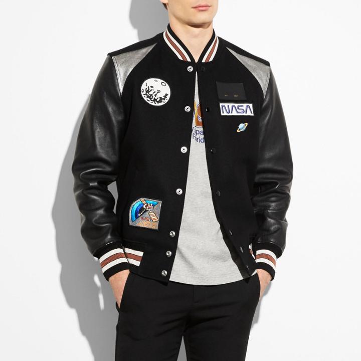 Coach Space Patch Varsity Jacket