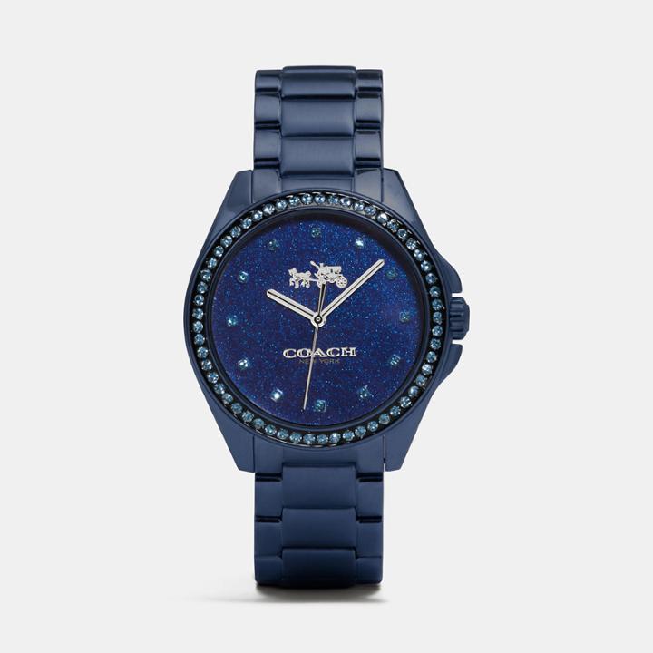 Coach Tristen 36mm Navy Car Paint Dial Bracelet Watch