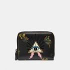 Coach Small Zip Around Wallet With Pyramid Eye