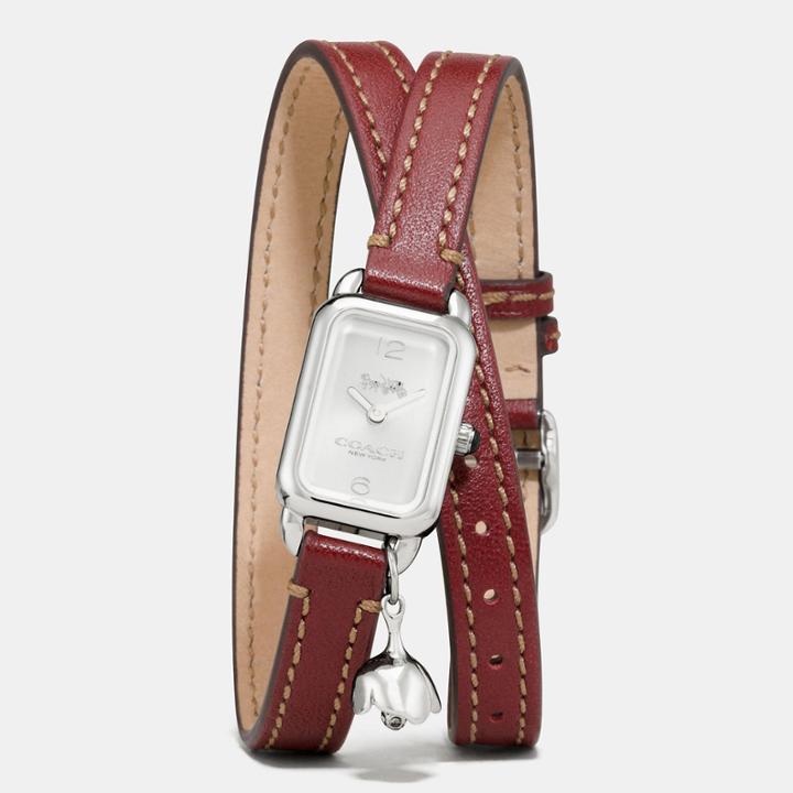 Coach Ludlow Double Wrap Watch With Charm