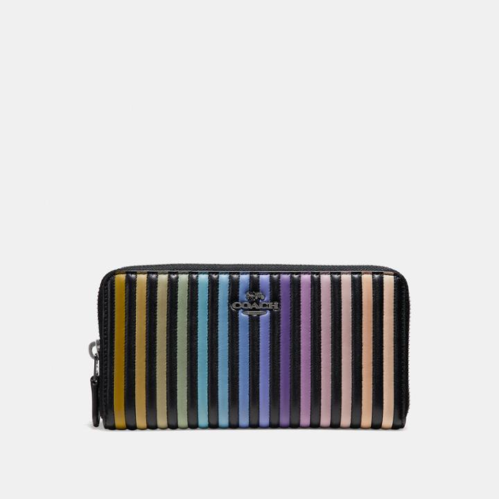 Coach Accordion Zip Wallet With Ombre Quilting