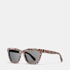 Coach Yankee Floral Rectangle Sunglasses