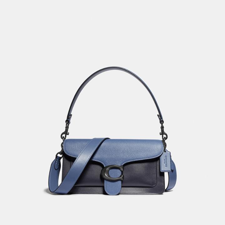 Coach Tabby Shoulder Bag 26 In Colorblock With Snakeskin Detail