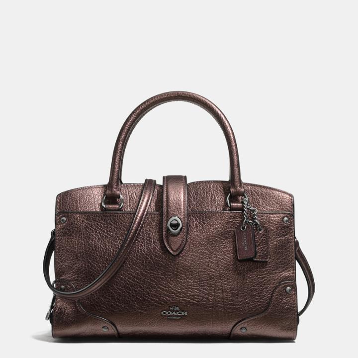 Coach Mercer Satchel 24 In Grain Leather