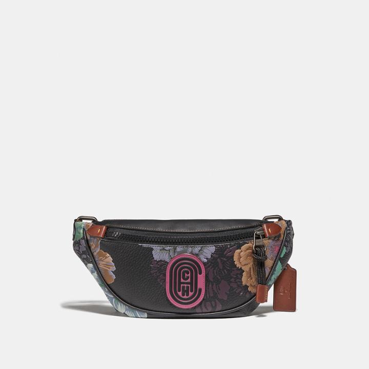 Coach Mini Rivington Belt Bag With Kaffe Fassett Print