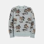 Coach Palm Tree Print Jacquard Sweater