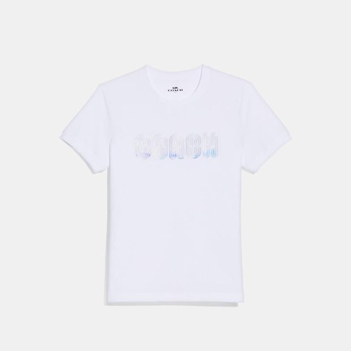 Coach Embroidered Shrunken T-shirt