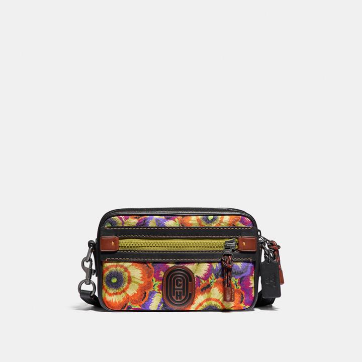 Coach Academy Crossbody With Kaffe Fassett Print And Patch