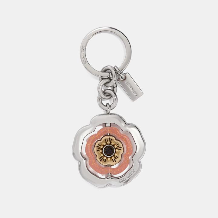Coach Spinning Tea Rose Bag Charm