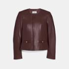Coach Tailored Leather Jacket