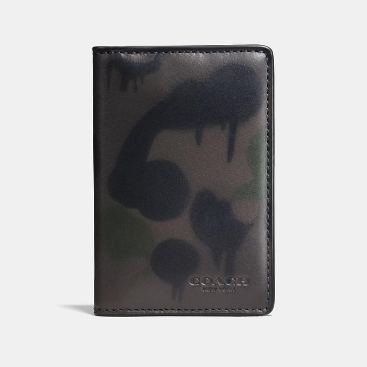 Coach Card Wallet With Wild Beast Print