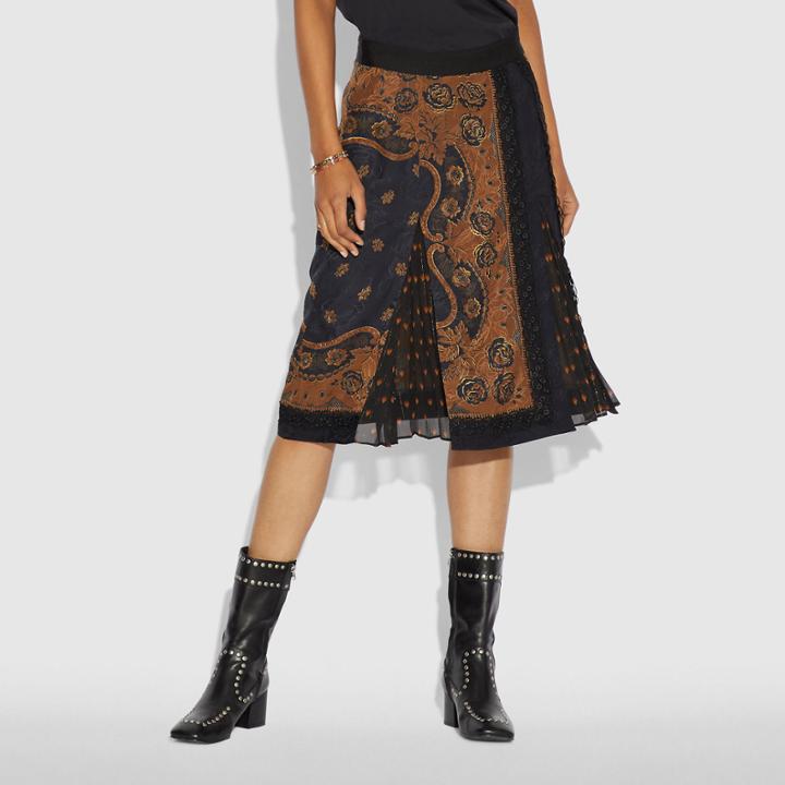 Coach Bandana Print Skirt