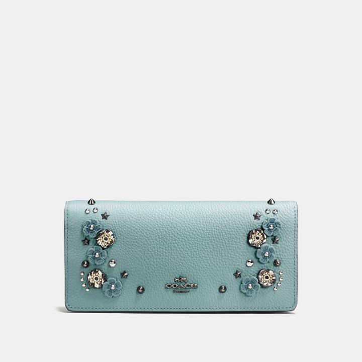 Coach Slim Wallet With Willow Floral