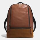 Coach Bleecker Traveler Backpack In Mixed Leather