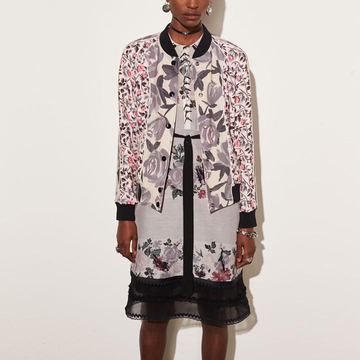 Coach Reversible Satin Jacket