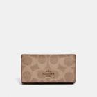 Coach Six Ring Key Case In Signature Canvas