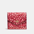 Coach Small Wallet With Love Leaf Print
