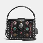 Coach All Over Western Rivets Page Crossbody In Glovetanned Leather