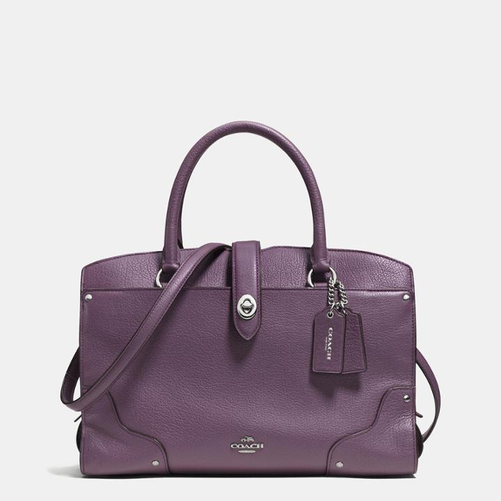Coach Mercer Satchel 30 In Grain Leather