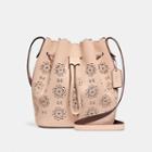 Coach Bucket Bag 18 With Cut Out Tea Rose