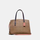 Coach Charlie Carryall In Colorblock Signature Canvas