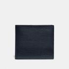 Coach Double Billfold Wallet With Signature Canvas Blocking