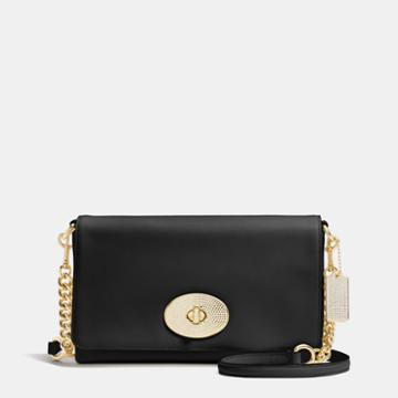 Coach Pave Crosstown Crossbody In Leather
