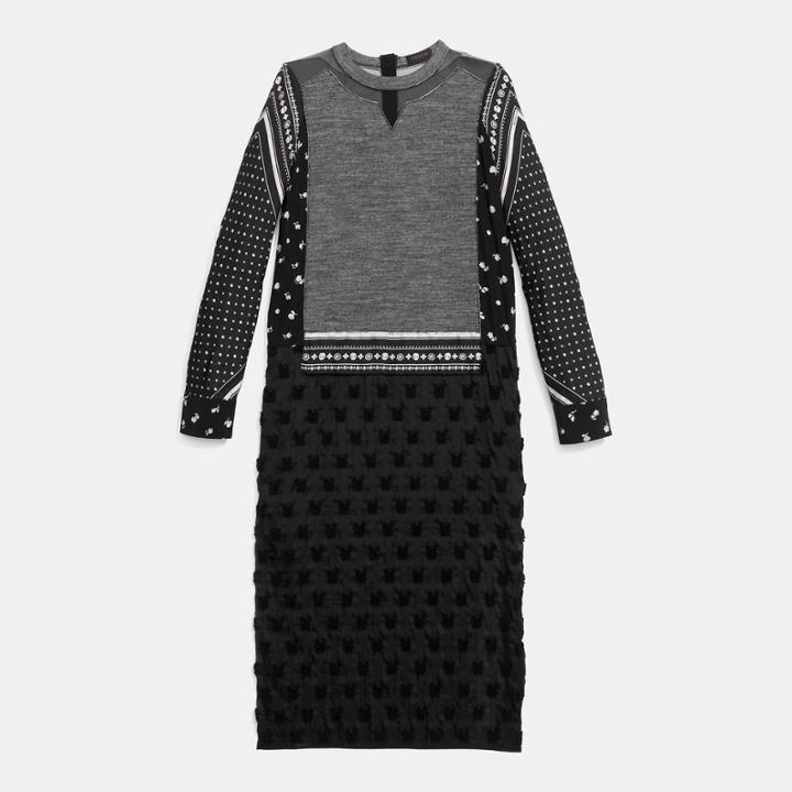 Coach Pieced Patchwork Dress