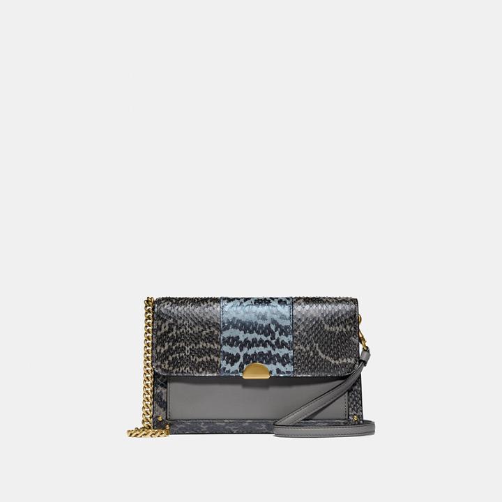 Coach Dreamer Convertible Crossbody In Colorblock Snakeskin