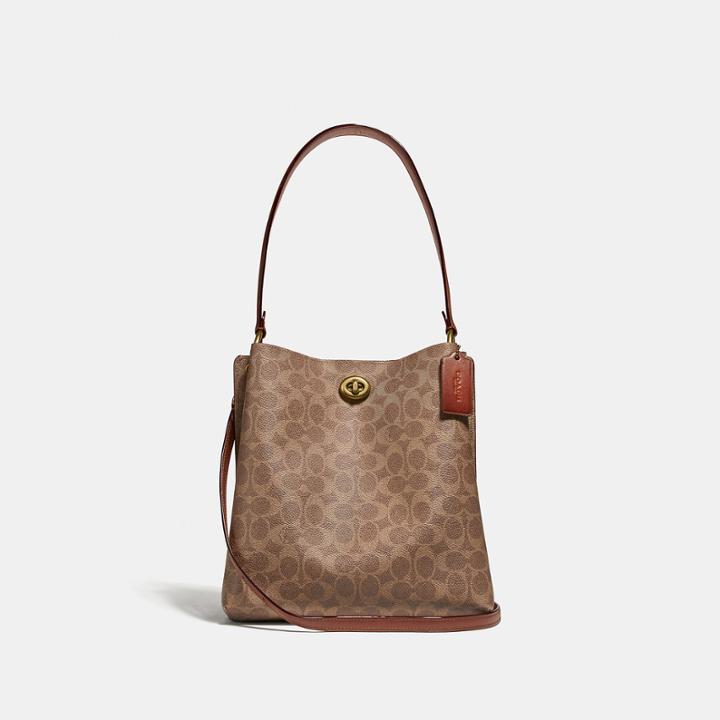 Coach Charlie Bucket Bag In Signature Canvas