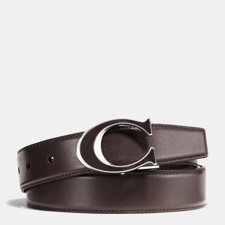 Coach Inlay C Cut-to-size Reversible Glove Calf Belt