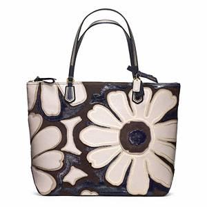 Coach   Poppy Elevated Flower Tote B4 Slate Multicolor