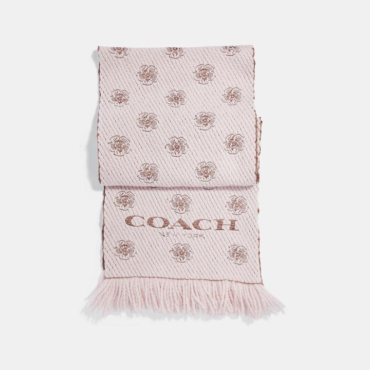 Coach Tea Rose Twill Muffler