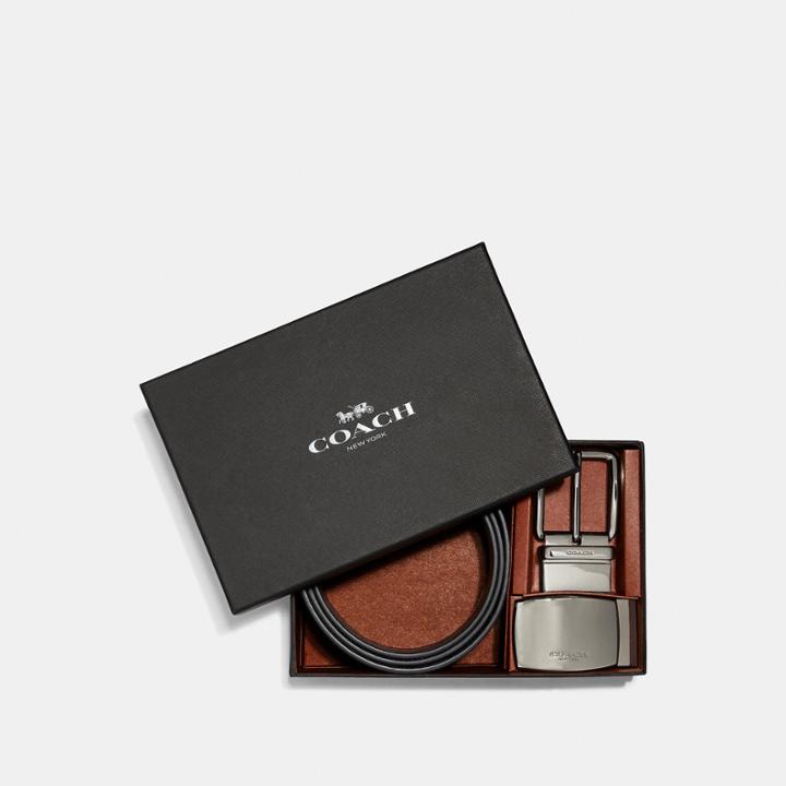 Coach Boxed Belt In Signature Canvas