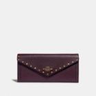 Coach Soft Wallet With Rivets