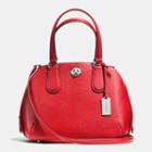 Coach Prince Street Mini Satchel In Polished Pebble Leather