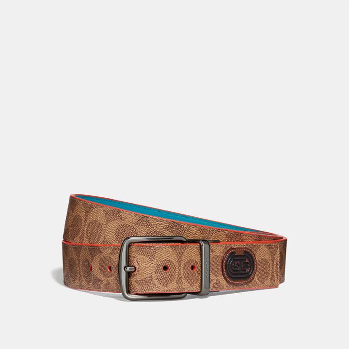 Coach Modern Active Cut-to-size Reversible Belt In Signature Canvas