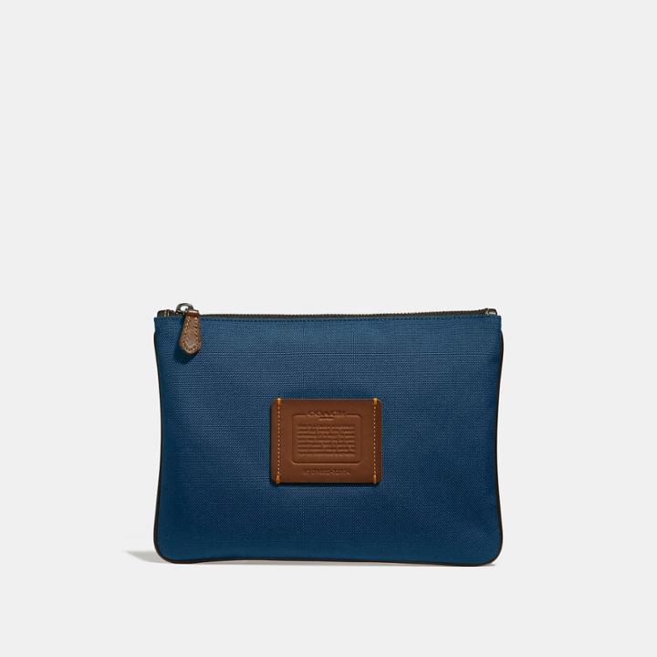 Coach Multifunctional Pouch In Cordura Fabric With Storypatch