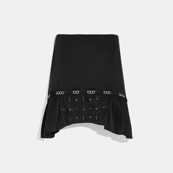 Coach Short Silk Skirt