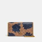 Coach Callie Foldover Chain Clutch In Signature Canvas With Kaffe Fassett Print