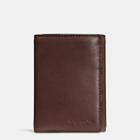 Coach Trifold Wallet In Sport Calf Leather