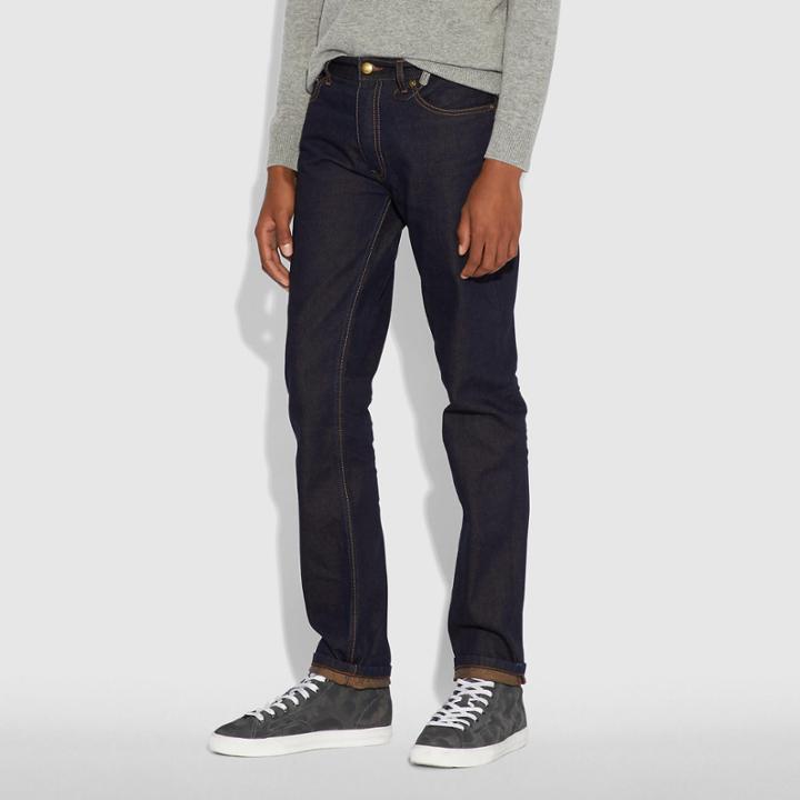 Coach Dark Wash Denim Pant