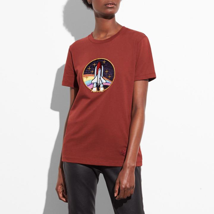 Coach Spaceship Applique T-shirt