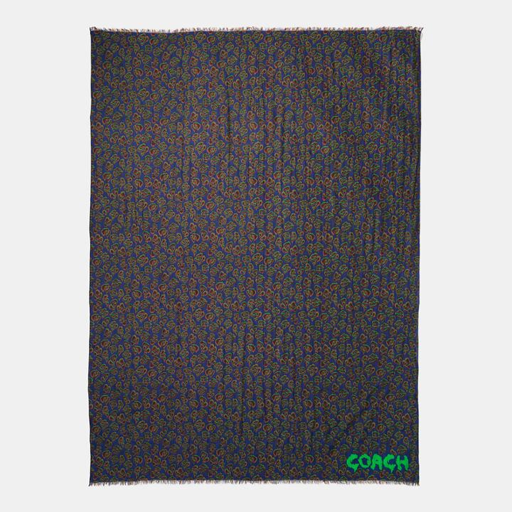 Coach Wild Beast Crinkle Shawl