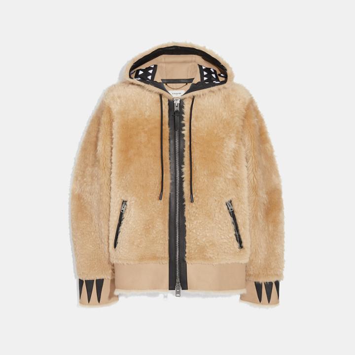 Coach Shearling Rexy Hoodie