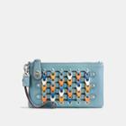 Coach Turnlock Wristlet 21 With Colorblock Link