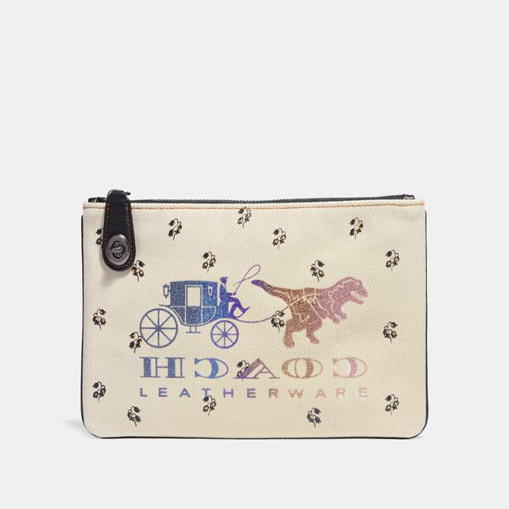Coach Turnlock Pouch 26 With Rexy And Carriage